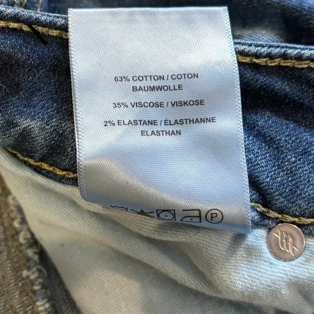 Silver Jeans Distressed Girlfriend Skinny Jeans Stretch Off Duty Model W31 L29 - Picture 5 of 16